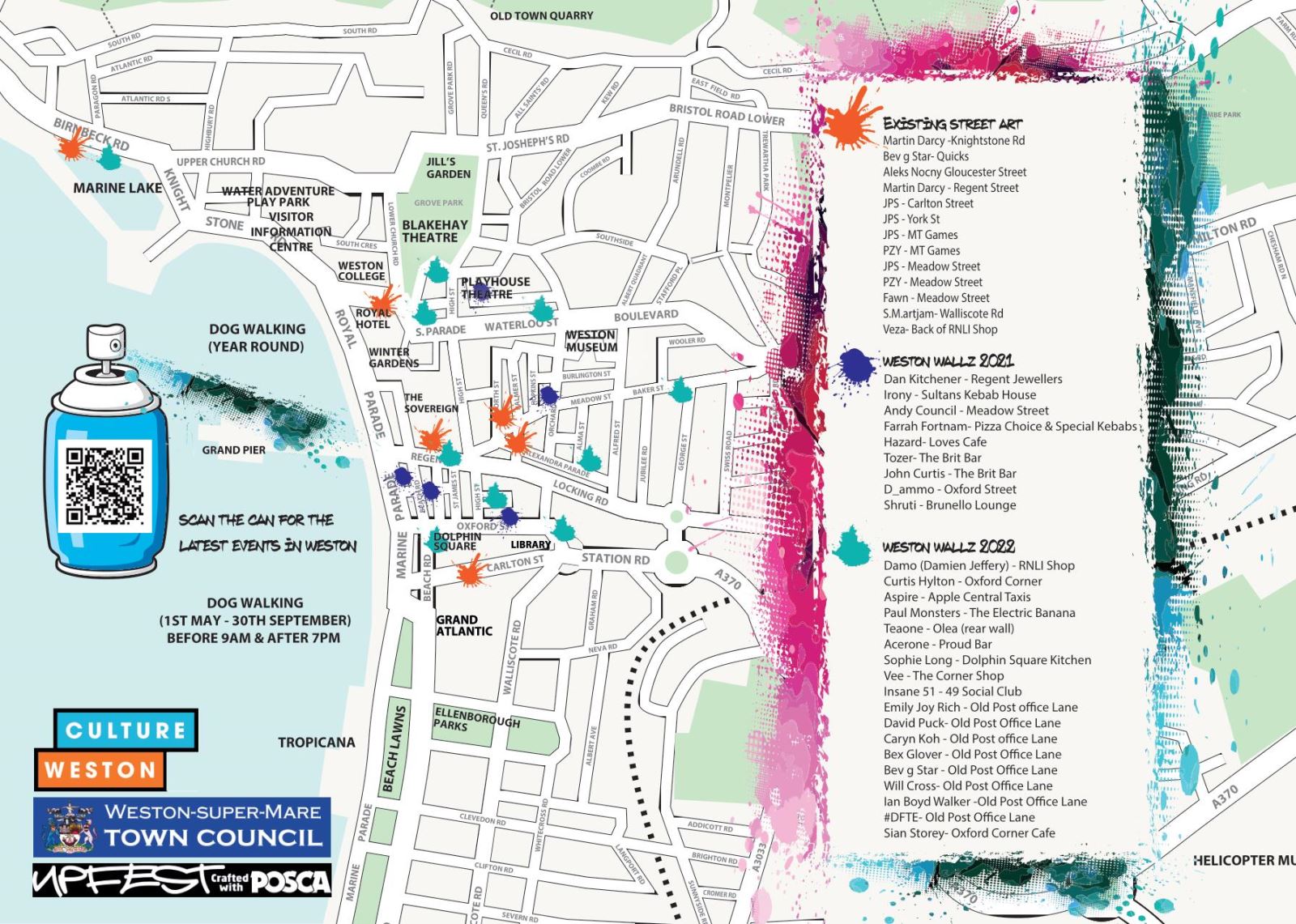 weston super mare tourist map